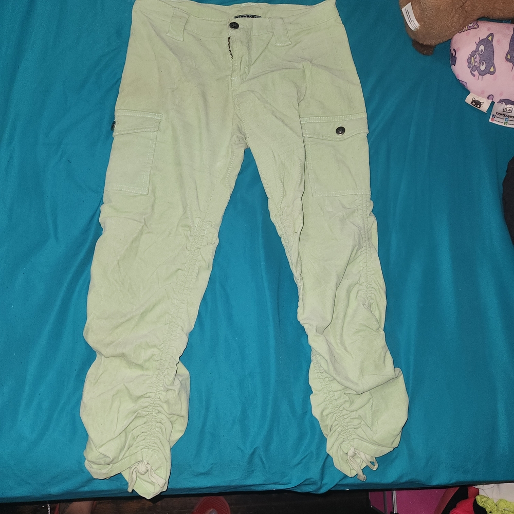 XOXO Light Green Cargo Pants for Girls